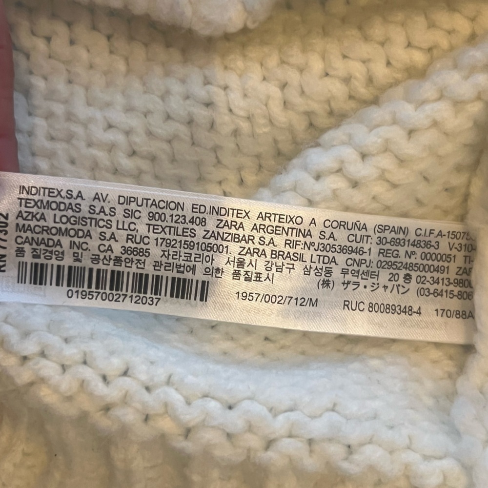 Zara Floral Embroidered Floral Embroidered Knit Sweater - Picture 13 of 14